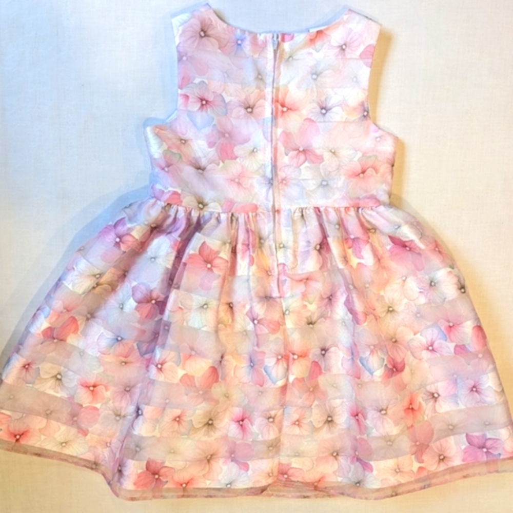 EUC....Bonnie Jean Organza Party Dress Size 3T - Picture 2 of 7